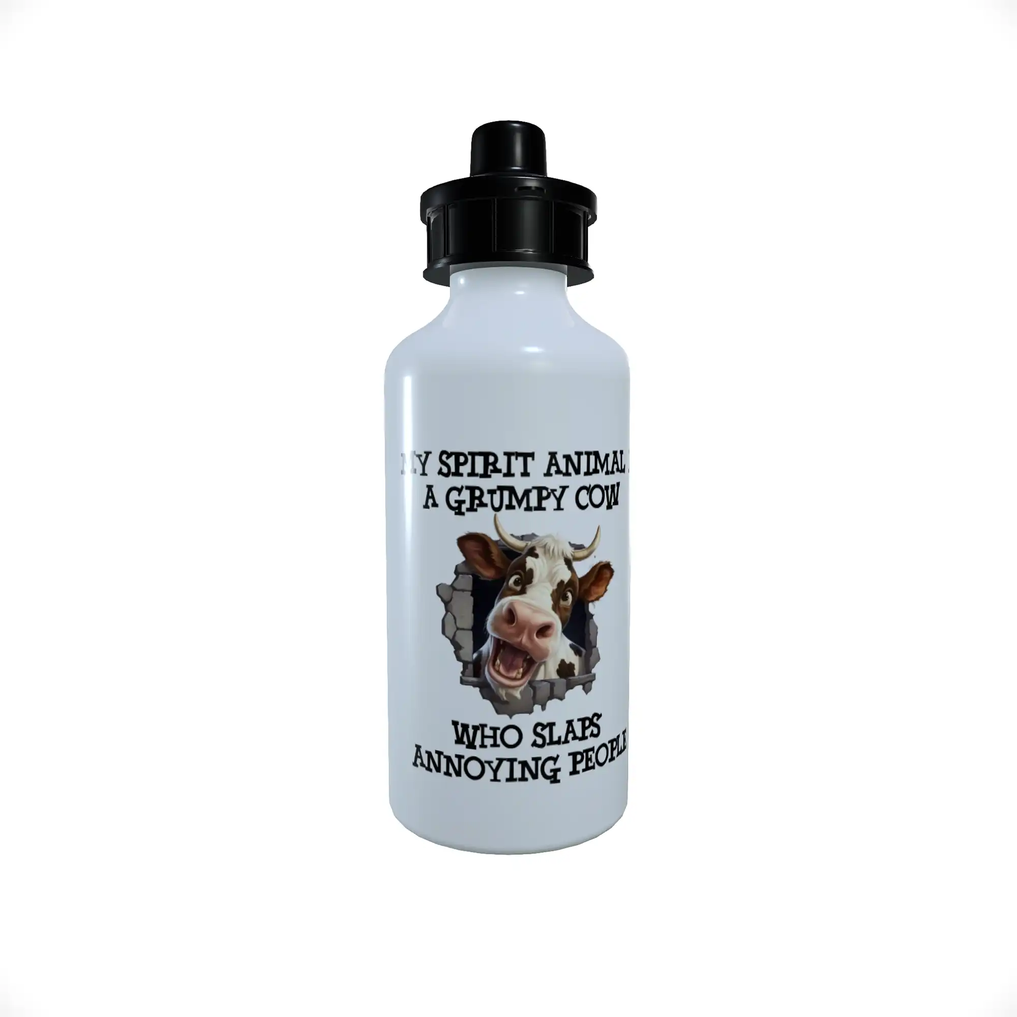 Cow Drinks Bottle - My Spirit Animal Is A .. Water Bottle